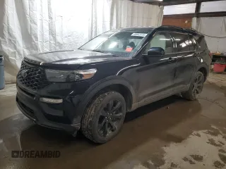 2023 Ford Explorer ST-Line with VIN 1FMSK8KH4PGA94157, listed as a Copart auction lot 48852515 with 37,842 mi miles and Salvage title. Bid and sale history available at DreamBid. Image 1.