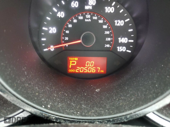 2012 Kia Sorento EX with VIN 5XYKUDA23CG247371, listed as a Copart auction lot 44522465 with 205,067 mi miles and Salvage Title. Bid and sale history available at carsss.com. Image 9.