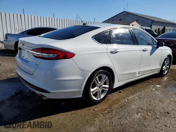 2018 Ford Fusion SE with VIN 3FA6P0H7XJR133458, listed as a Copart auction lot 42201015 with 135,136 mi miles and Salvage Title. Bid and sale history available at carsss.com. Image 3.
