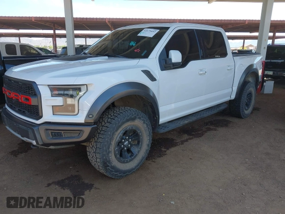 2017 Ford F-150 Raptor with VIN 1FTFW1RG7HFA84244, listed as a IAAI auction lot 42175442 with 123,009 mi miles and . Bid and sale history available at carsss.com. Image 2.