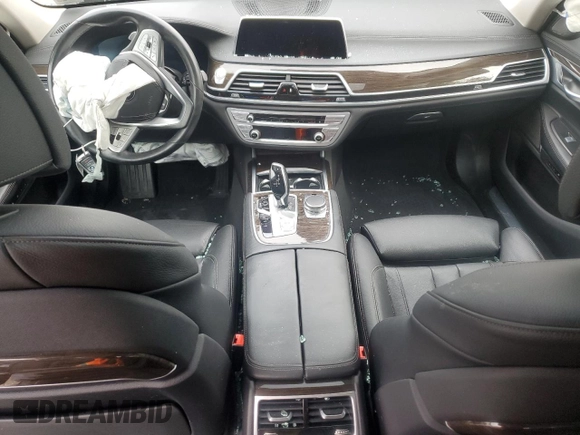 2020 BMW 7 Series 740i xDrive with VIN WBA7T4C01LGF97390, listed as a Copart auction lot 47639165 with Not provided miles and Salvage title. Bid and sale history available at DreamBid. Image 8.