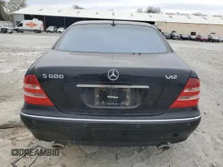 2001 Mercedes-Benz S-Class 6.0L with VIN WDBNG78J01A183286, listed as a Copart auction lot 87970425 with 0 mi miles and Clean Title. Bid and sale history available at carsss.com. Image 6.