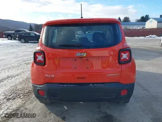 2018 Jeep Renegade Upland Edition with VIN ZACCJBAB0JPJ55503, listed as a IAAI auction lot 41278285 with 30,465 mi miles. Bid and sale history available at carsss.com. Image 16.