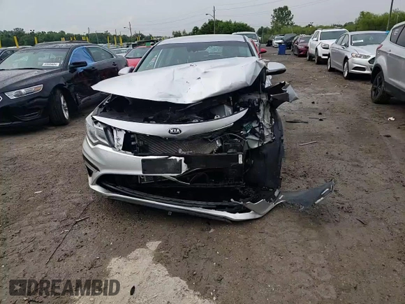 2019 Kia Optima LX with VIN 5XXGT4L30KG360938, listed as a Copart auction lot 58866575 with Not provided miles and Salvage title. Bid and sale history available at DreamBid. Image 13.