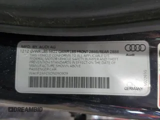 2013 Audi S6 Prestige with VIN WAUF2AFC5DN090909, listed as a Copart auction lot 88068745 with 133,724 mi miles and Salvage Title. Bid and sale history available at carsss.com. Image 12.