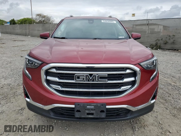 2020 GMC Terrain SLT with VIN 3GKALPEX2LL172598, listed as a Copart auction lot 53658905 with 58,697 mi miles and Salvage title. Bid and sale history available at DreamBid. Image 5.