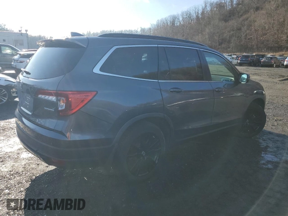 2022 Honda Pilot Special Edition with VIN 5FNYF5H27NB001160, listed as a Copart auction lot 85483334 with 23,486 mi miles and Salvage Title. Bid and sale history available at DreamBid. Image 3.