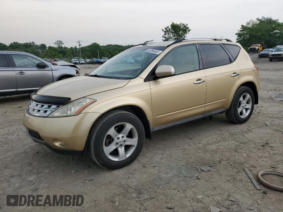 2003 Nissan Murano SE z VIN JN8AZ08W23W212200, wystawiony jako Copart lot #55386665 z przebiegiem 205 047 mil mil oraz Szkoda całkowita • Salvage title. Historia ofert i sprzedaży dostępna na DreamBid. Obrazek 1.