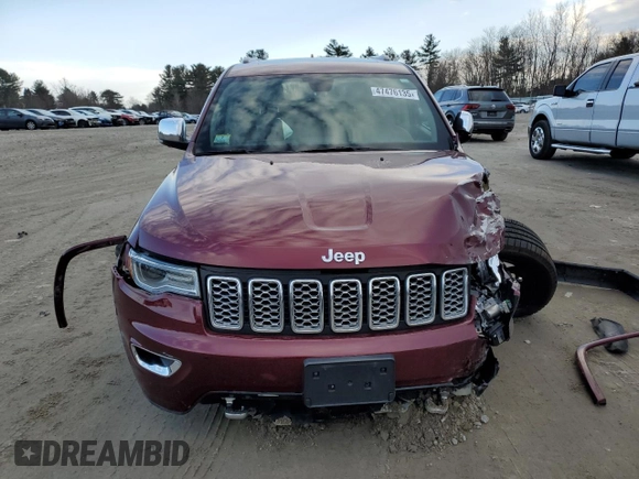 2018 Jeep Grand Cherokee High Altitude with VIN 1C4RJFCG7JC358129, listed as a Copart auction lot 47476135 with 34,347 mi miles and Salvage Title. Bid and sale history available at carsss.com. Image 5.