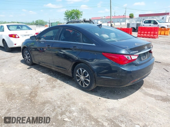 2012 Hyundai Sonata GLS with VIN 5NPEB4AC8CH309903, listed as a IAAI auction lot 42135224 with 182,416 mi miles. Bid and sale history available at carsss.com. Image 3.