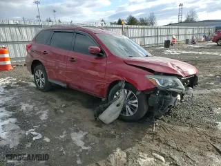 2018 Nissan Pathfinder S with VIN 5N1DR2MM8JC625192, listed as a Copart auction lot 43009315 with 110,074 mi miles and Salvage Title. Bid and sale history available at carsss.com. Image 12.