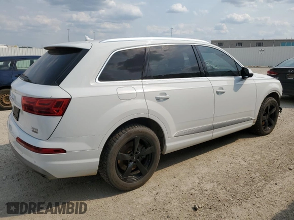 2017 Audi Q7 Premium with VIN WA1AAAF79HD020189, listed as a Copart auction lot 59193975 with 186,533 mi miles and Salvage title. Bid and sale history available at DreamBid. Image 3.