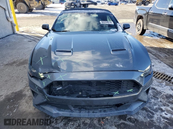 2022 Ford Mustang EcoBoost with VIN 1FATP8UH1N5103774, listed as a Copart auction lot 86244614 with 52,320 mi miles and Salvage Title. Bid and sale history available at carsss.com. Image 5.