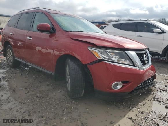 2016 Nissan Pathfinder SL with VIN 5N1AR2MN4GC666407, listed as a Copart auction lot 88509315 with 0 mi miles and Salvage Title. Bid and sale history available at carsss.com. Image 4.