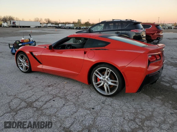 2015 Chevrolet Corvette Z51 2LT с VIN 1G1YK2D73F5118208, выставлен на аукционе Copart как лот 81051324 с пробегом Не указан миль и Списание • Salvage title. История ставок и продаж доступна на DreamBid. Изображение 2.