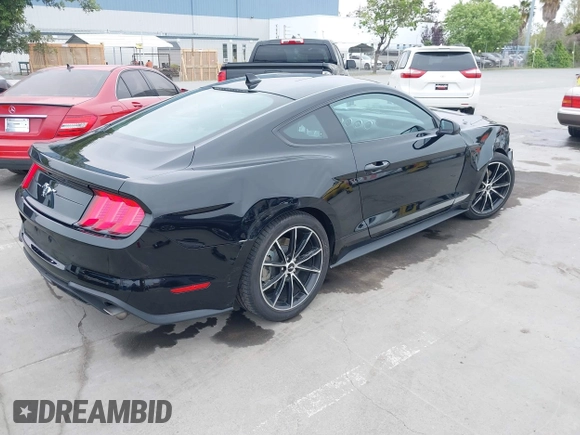 2022 Ford Mustang EcoBoost with VIN 1FA6P8THXN5145312, listed as a IAAI auction lot 42075186 with 28,233 mi miles and . Bid and sale history available at DreamBid. Image 4.