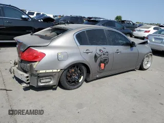 2008 Infiniti G35 with VIN JNKBV61E98M224541, listed as a Copart auction lot 64276944 with Not Provided miles and Salvage Title. Bid and sale history available at DreamBid. Image 3.