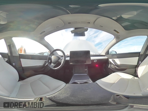 2021 Tesla Model 3 Standard Range Plus with VIN 5YJ3E1EA0MF858839, listed as a Copart auction lot 43784445 with 109,772 mi miles and Salvage Title. Bid and sale history available at DreamBid. Image 12.