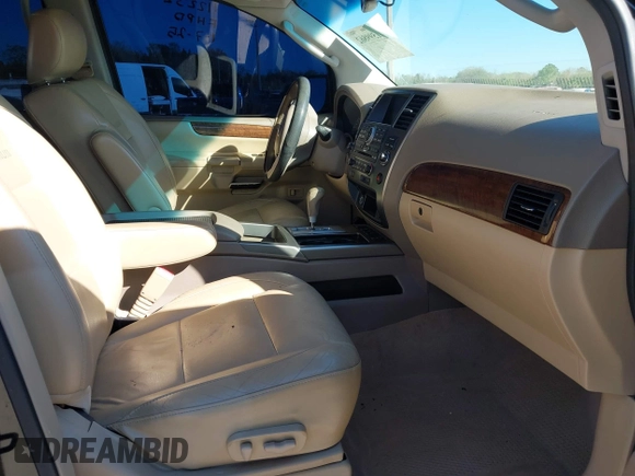 2011 Nissan Armada SV with VIN 5N1BA0ND7BN606270, listed as a IAAI auction lot 41599862 with 110,399 mi miles and . Bid and sale history available at DreamBid. Image 5.