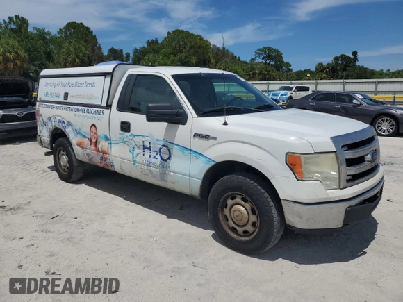2013 Ford F-150 XL with VIN 1FTNF1CF5DKD70977, listed as a Copart auction lot 61922765 with 489,017 mi miles and Clean title. Bid and sale history available at DreamBid. Image 4.