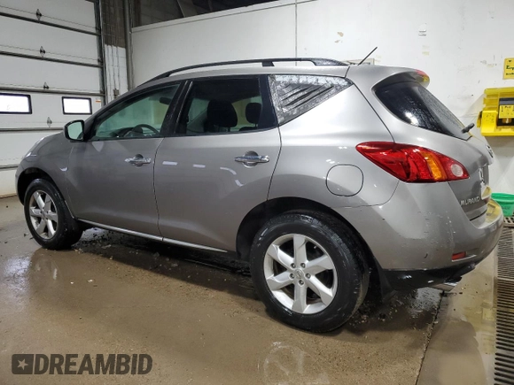 2009 Nissan Murano SL with VIN JN8AZ18WX9W145005, listed as a Copart auction lot 49650445 with 188,391 mi miles and Clean Title. Bid and sale history available at carsss.com. Image 2.