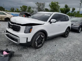 2025 Kia Telluride EX with VIN 5XYP3DGC7SG605269, listed as a Copart auction lot 59163965 with 5,362 mi miles and Salvage title. Bid and sale history available at DreamBid. Image 1.