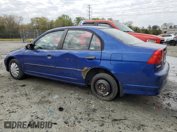 2004 Honda Civic VP with VIN 1HGES16324L013409, listed as a Copart auction lot 52489825 with 247,062 mi miles and Salvage Title. Bid and sale history available at DreamBid. Image 2.