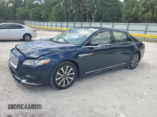 2017 Lincoln Continental Premiere with VIN 1LN6L9PK0H5602517, listed as a Copart auction lot 49051455 with 125,244 mi miles and Salvage Title. Bid and sale history available at carsss.com. Image 1.