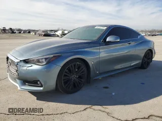2017 Infiniti Q60 Premium with VIN JN1CV7EL2HM320597, listed as a Copart auction lot 46735795 with 66,465 mi miles and Salvage title. Bid and sale history available at DreamBid. Image 1.