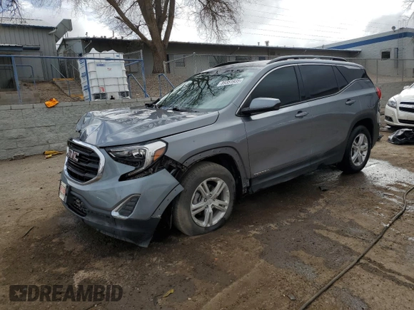 2020 GMC Terrain SLE with VIN 3GKALMEV1LL143459, listed as a Copart auction lot 89351935 with 85,574 mi miles and Salvage Title. Bid and sale history available at carsss.com. Image 1.