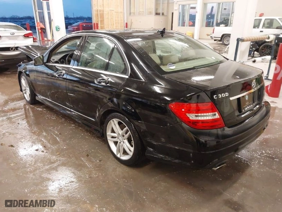 2014 Mercedes-Benz C-Class C 300 Sport with VIN WDDGF8AB0EA944836, listed as a IAAI auction lot 41096096 with 113,490 mi miles. Bid and sale history available at carsss.com. Image 3.