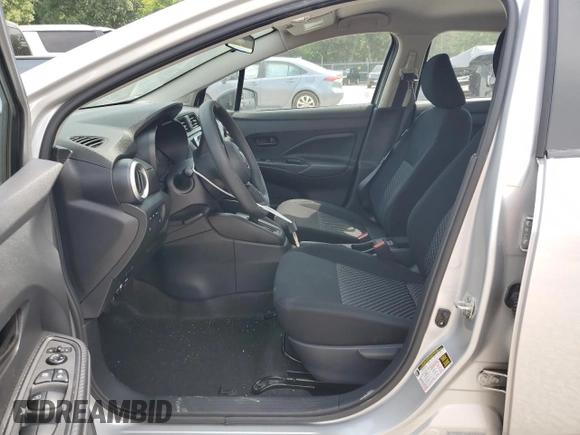 2024 Nissan Versa S with VIN 3N1CN8DV8RL837729, listed as a Copart auction lot 60730765 with 46,064 mi miles and Salvage title. Bid and sale history available at DreamBid. Image 7.