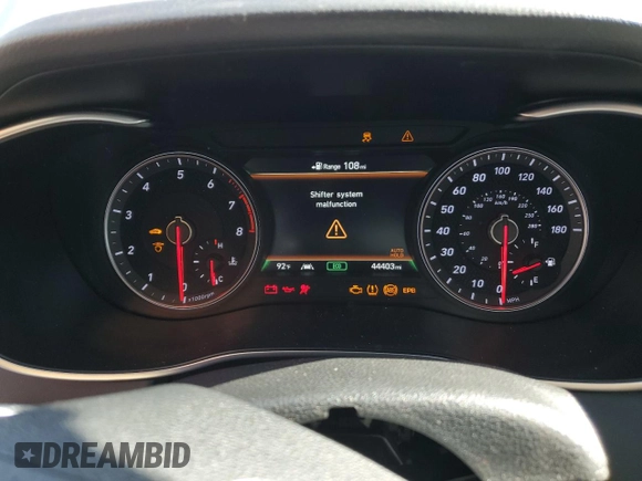 2019 Genesis G70 Advanced with VIN KMTG34LE3KU039652, listed as a Copart auction lot 51815815 with 44,403 mi miles and Salvage Title. Bid and sale history available at DreamBid. Image 9.
