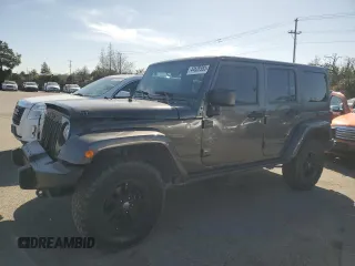 2017 Jeep Wrangler Unlimited Sahara with VIN 1C4BJWEG7HL618442, listed as a Copart auction lot 44628985 with 66,582 mi miles and Salvage Title. Bid and sale history available at carsss.com. Image 1.