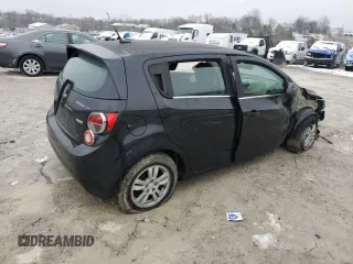 2013 Chevrolet Sonic LT with VIN 1G1JC6SB7D4240621, listed as a Copart auction lot 45019615 with 0 mi miles and Salvage Title. Bid and sale history available at carsss.com. Image 3.