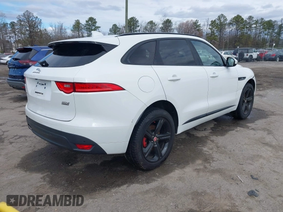 2018 Jaguar F-Pace with VIN SADCL2FN1JA261723, listed as a IAAI auction lot 41721461 with 123,538 mi miles and . Bid and sale history available at DreamBid. Image 4.