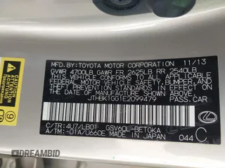 2014 Lexus ES 330 z VIN JTHBK1GG1E2099479, wystawiony jako IAAI lot #42078998 z przebiegiem 85 355 mil mil oraz . Historia ofert i sprzedaży dostępna na DreamBid. Obrazek 9.