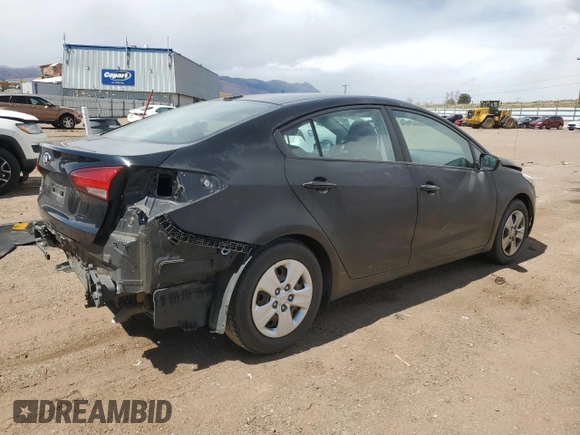 2017 Kia Forte LX with VIN 3KPFK4A70HE116356, listed as a Copart auction lot 51543985 with 83,380 mi miles and Salvage Title. Bid and sale history available at carsss.com. Image 3.