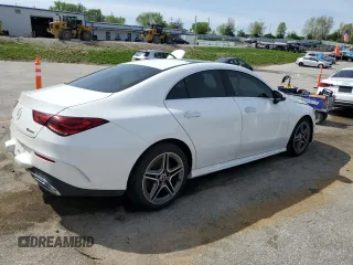 2022 Mercedes-Benz CLA 250 with VIN W1K5J4HB8NN299396, listed as a Copart auction lot 54053915 with 45,976 mi miles and Salvage Title. Bid and sale history available at DreamBid. Image 3.