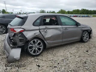 2020 Hyundai Elantra GT N Line with VIN KMHH55LC2LU146254, listed as a Copart auction lot 59565704 with 47,049 mi miles and Non Repairable. Bid and sale history available at carsss.com. Image 3.