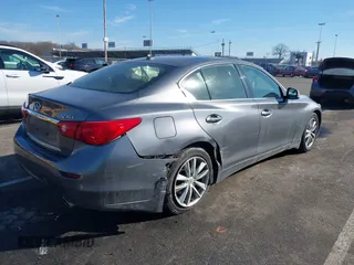 2014 Infiniti Q50 Premium with VIN JN1BV7AR6EM684135, listed as a IAAI auction lot 41407774 with 89,352 mi miles. Bid and sale history available at carsss.com. Image 6.