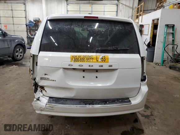 2020 Dodge Grand Caravan SE with VIN 2C4RDGBG0LR196885, listed as a Copart auction lot 43585545 with 124,942 mi miles and Salvage Title. Bid and sale history available at DreamBid. Image 6.