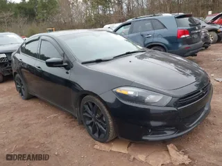 2016 Dodge Dart SXT Sport with VIN 1C3CDFFAXGD791634, listed as a IAAI auction lot 41345609 with 122,938 mi miles. Bid and sale history available at carsss.com. Image 1.