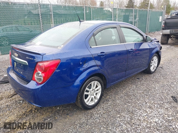 2013 Chevrolet Sonic LT with VIN 1G1JC5SH9D4251652, listed as a IAAI auction lot 41795018 with 45,268 mi miles and . Bid and sale history available at DreamBid. Image 4.