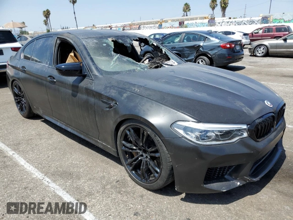 2020 BMW M5 Competition with VIN WBSJF0C02LB449079, listed as a Copart auction lot 68273734 with 0 mi miles and Salvage Title. Bid and sale history available at carsss.com. Image 4.