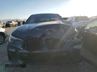 2021 BMW X6 M50i with VIN 5UXCY8C02M9G71110, listed as a Copart auction lot 76124114 with 0 mi miles and Salvage Title. Bid and sale history available at carsss.com. Image 5.