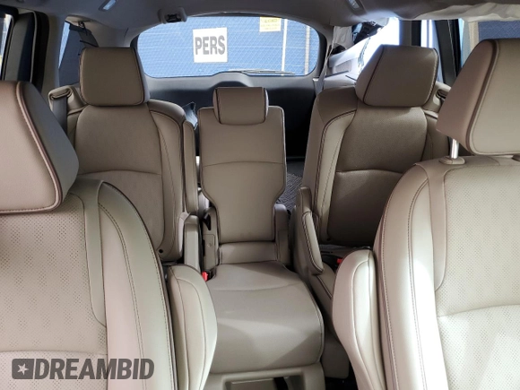 2024 Honda Odyssey Elite with VIN 5FNRL6H90RB039223, listed as a Copart auction lot 48995265 with 9,740 mi miles and Salvage Title. Bid and sale history available at carsss.com. Image 10.