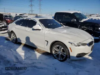 2017 BMW 4 Series 430i xDrive with VIN WBA4F9C34HG813108, listed as a Copart auction lot 42123645 with 55,417 mi miles and Salvage title. Bid and sale history available at DreamBid. Image 4.