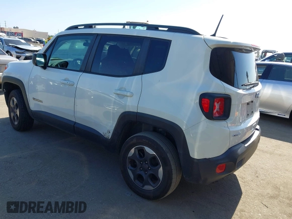 2018 Jeep Renegade Sport with VIN ZACCJBAB2JPG99648, listed as a IAAI auction lot 42337571 with 127,402 mi miles and . Bid and sale history available at DreamBid. Image 3.