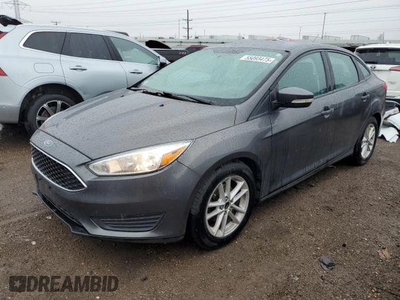 2015 Ford Focus SE with VIN 1FADP3F22FL277138, listed as a Copart auction lot 55093475 with 92,717 mi miles and Clean Title. Bid and sale history available at carsss.com. Image 1.